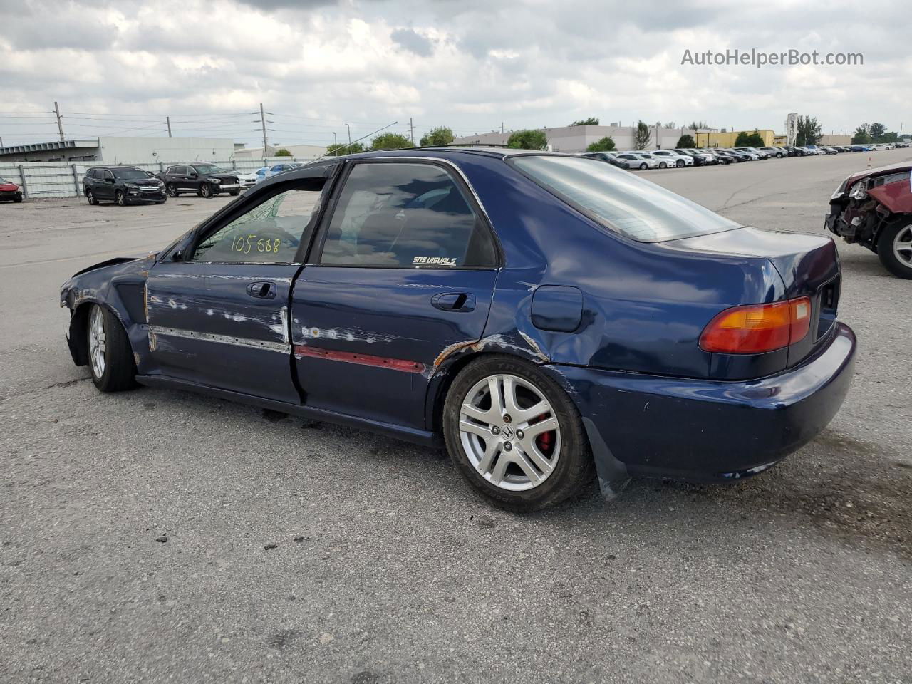 1993 Honda Civic Ex Blue vin: JHMEH9594PS004902