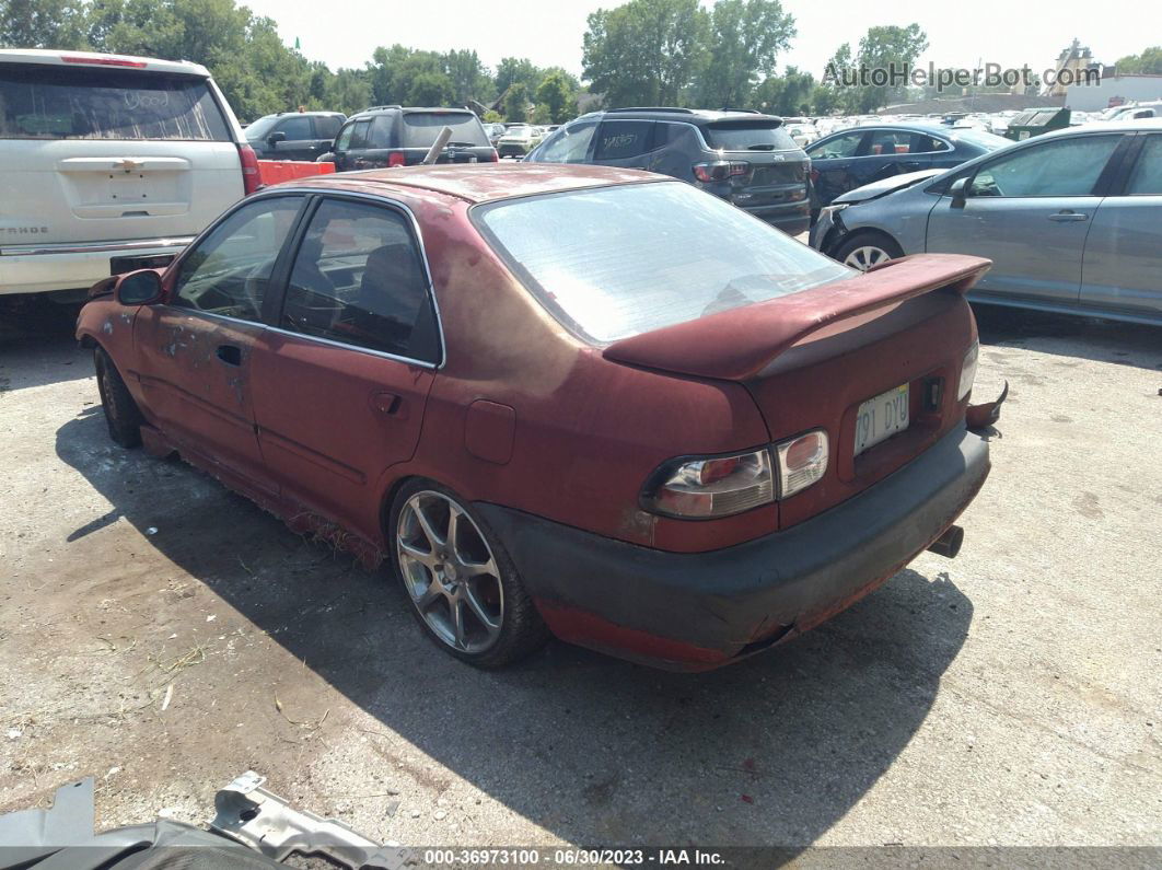 1995 Honda Civic Ex Красный vin: JHMEH9596SS009866