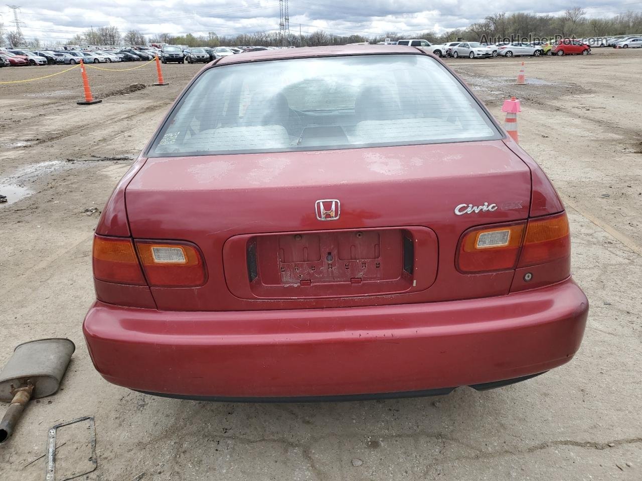 1995 Honda Civic Ex Red vin: JHMEH9694SS003787