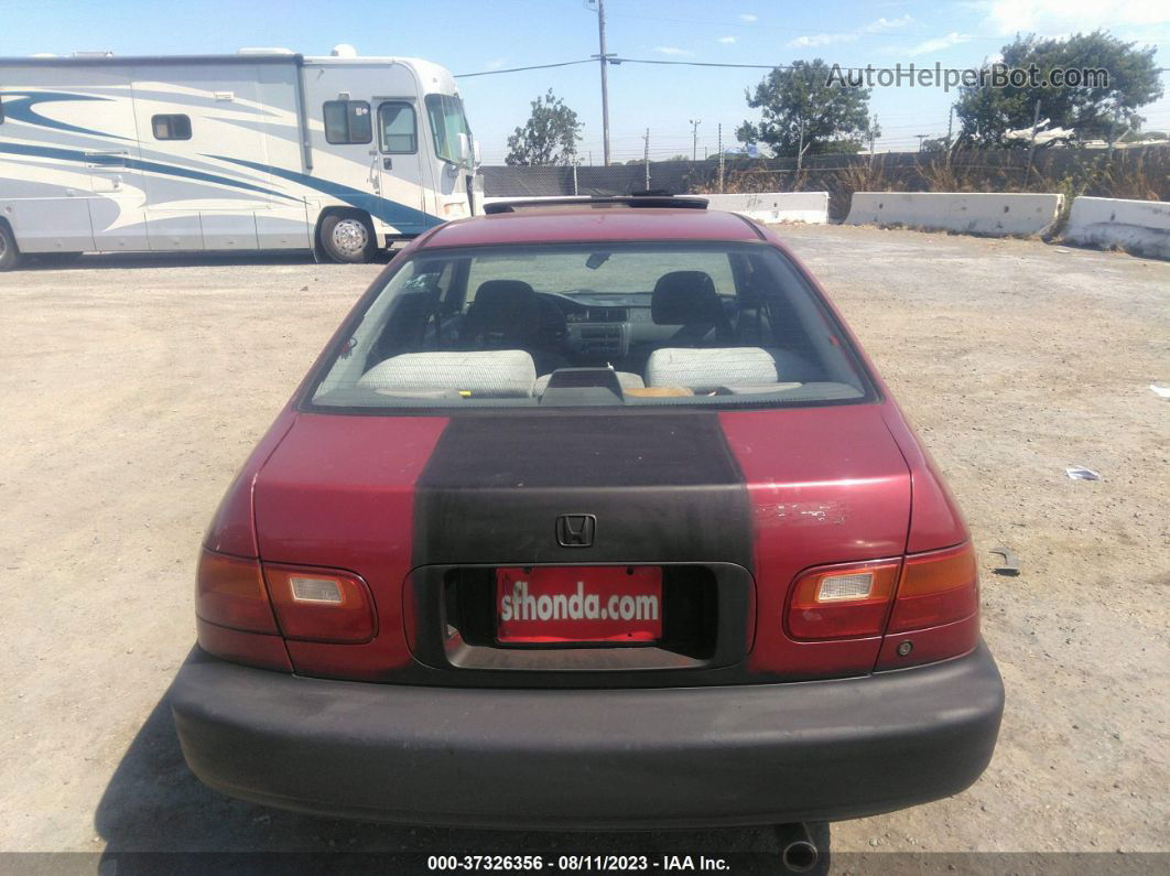 1995 Honda Civic Ex Red vin: JHMEH9694SS014319