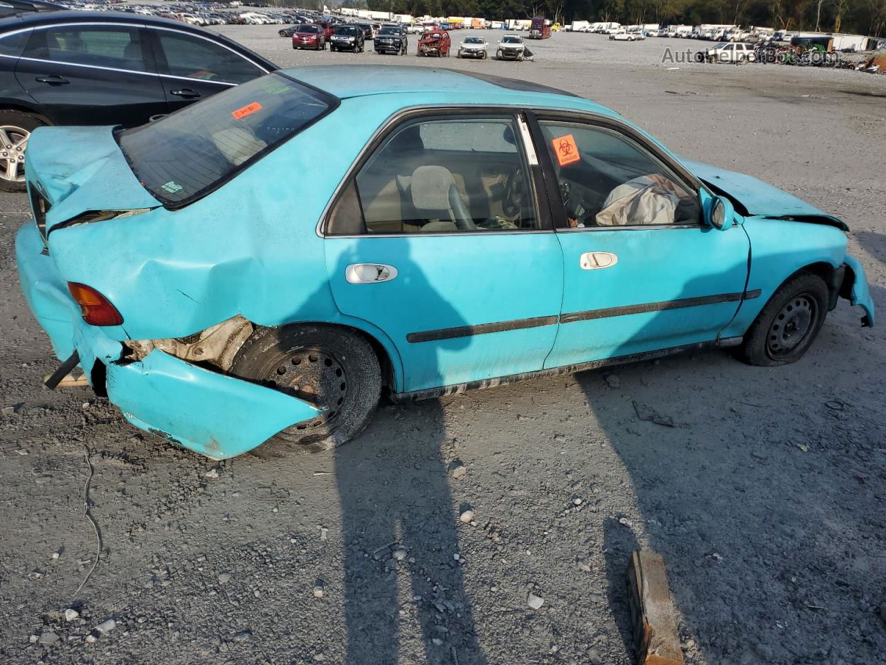 1995 Honda Civic Ex Turquoise vin: JHMEH9695SS005712