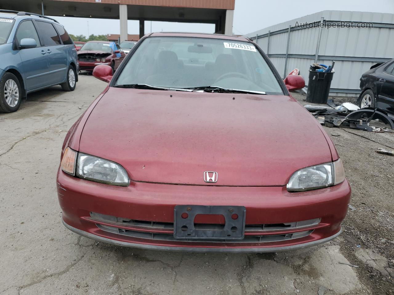 1993 Honda Civic Ex Red vin: JHMEH969XPS009777