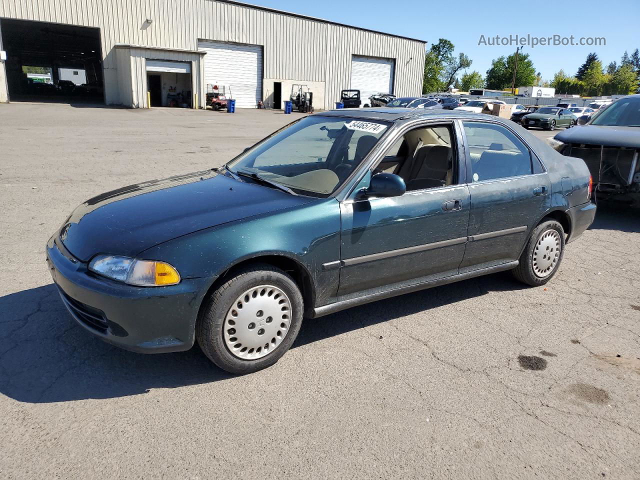 1994 Honda Civic Ex Зеленый vin: JHMEH969XRS010477