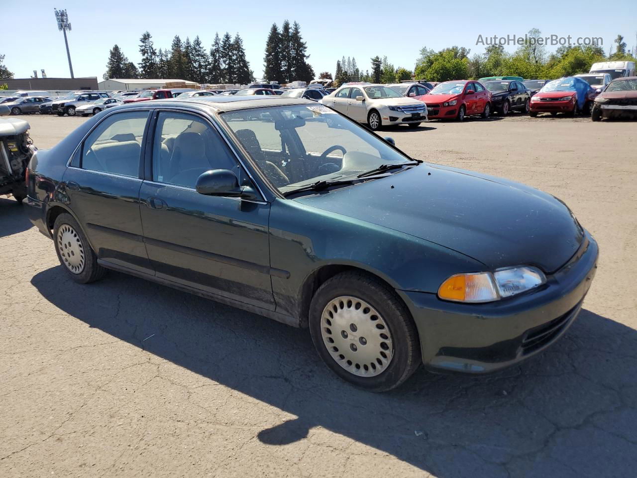 1994 Honda Civic Ex Зеленый vin: JHMEH969XRS010477