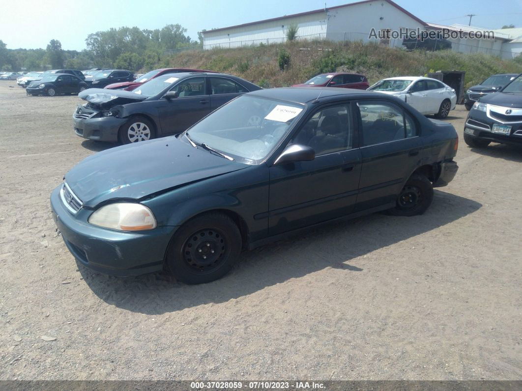 1998 Honda Civic Dx Green vin: JHMEJ6622WS016386