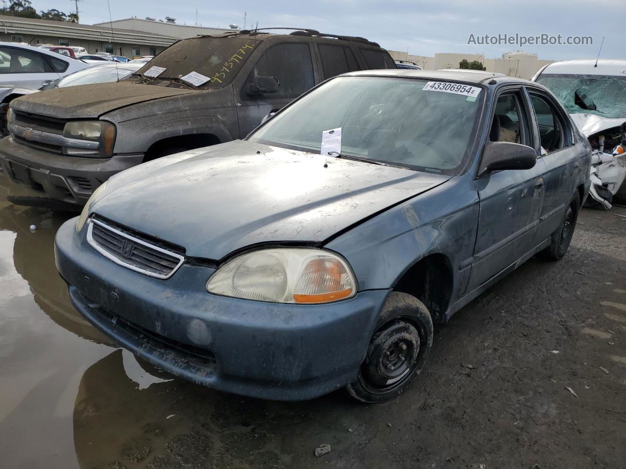 1998 Honda Civic Dx Blue vin: JHMEJ6628WS002721