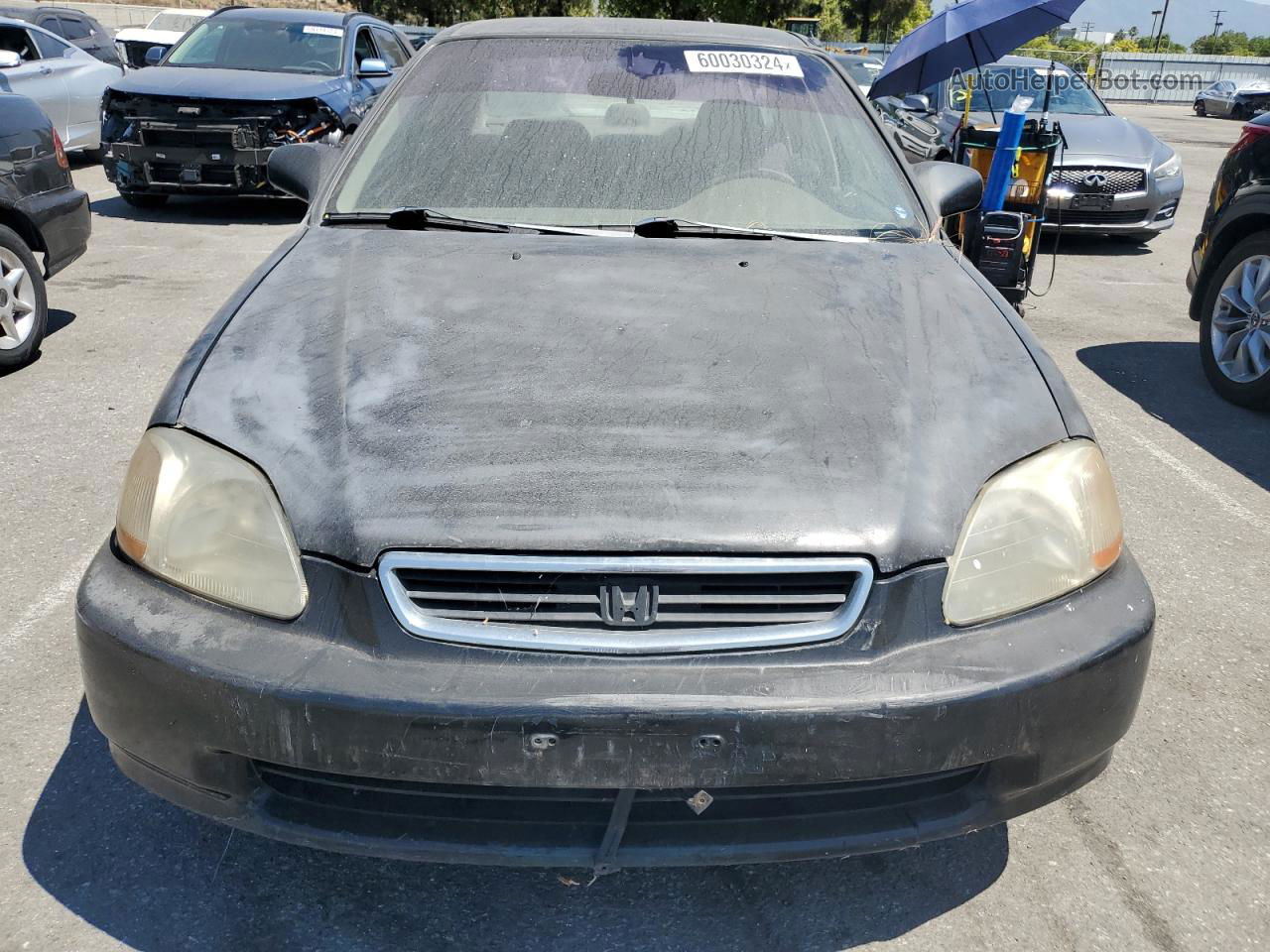 1998 Honda Civic Lx Black vin: JHMEJ6670WS008332