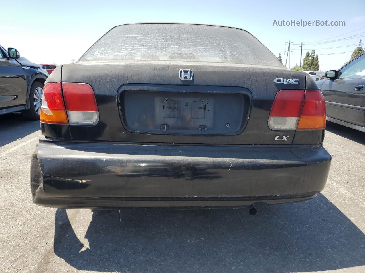 1998 Honda Civic Lx Black vin: JHMEJ6670WS008332