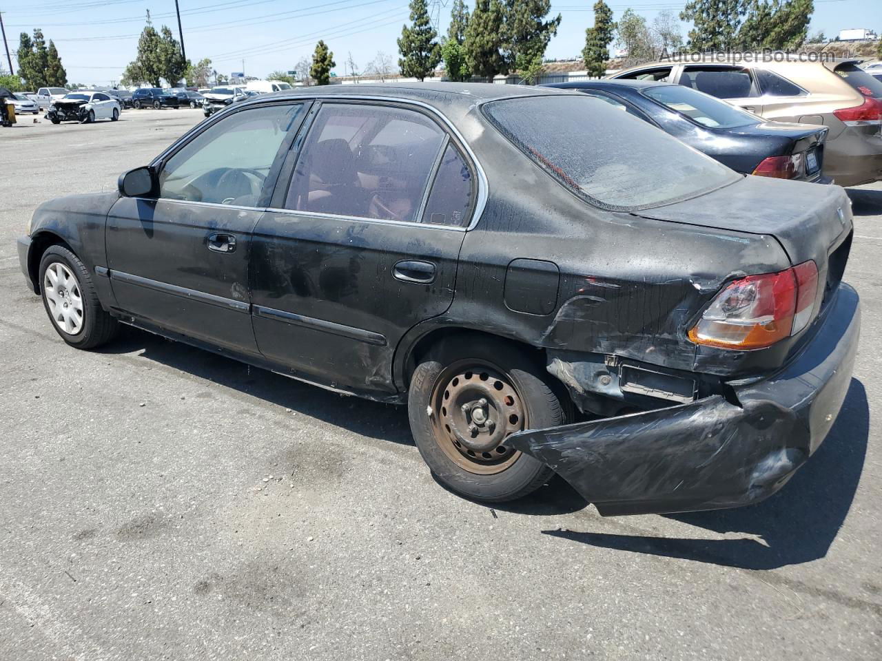 1998 Honda Civic Lx Black vin: JHMEJ6670WS008332