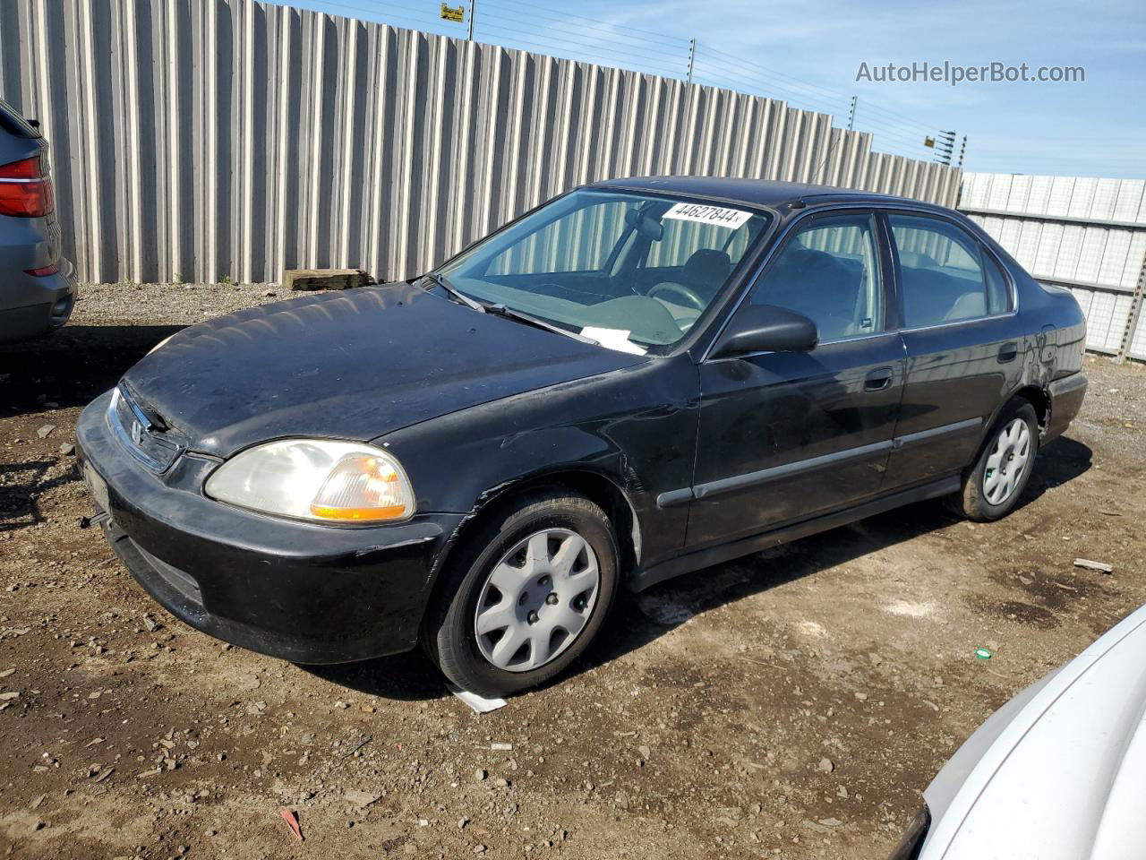 1998 Honda Civic Lx Black vin: JHMEJ6671WS014267