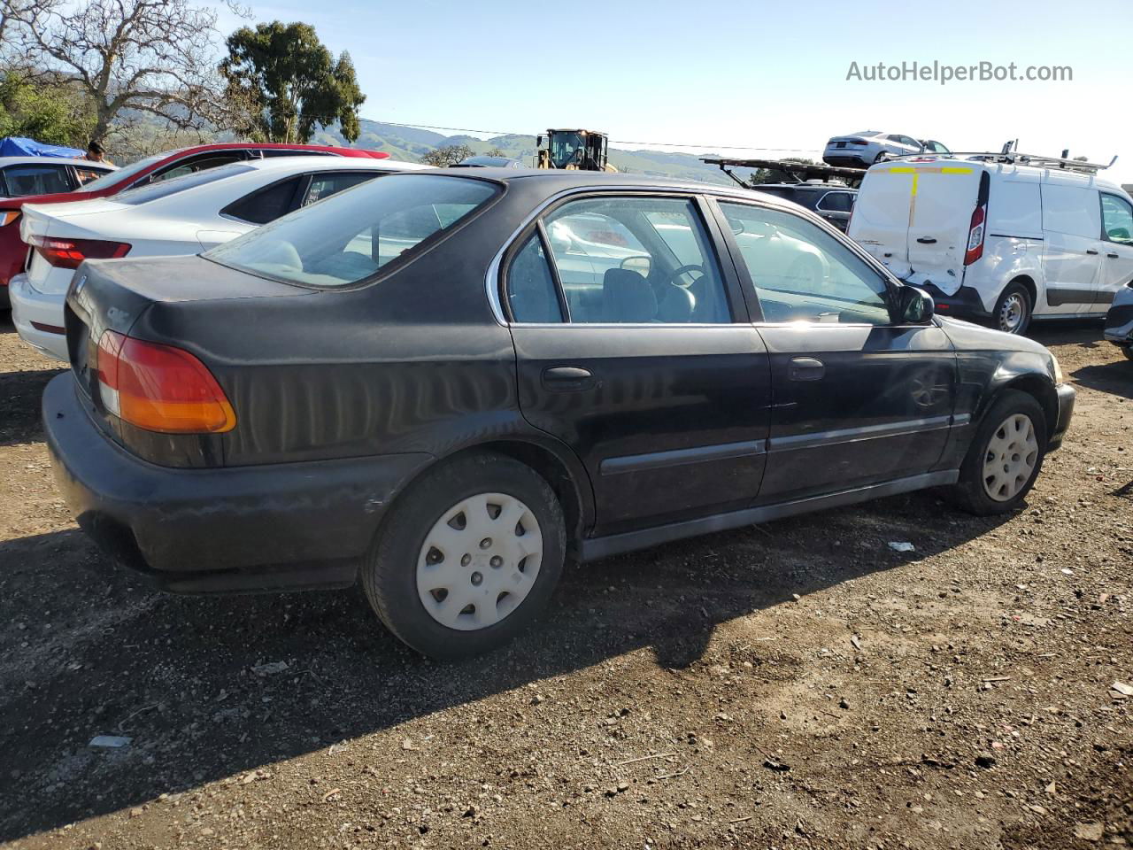 1998 Honda Civic Lx Black vin: JHMEJ6671WS014267