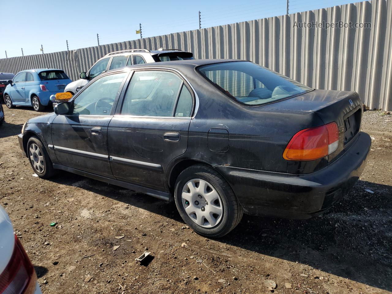 1998 Honda Civic Lx Black vin: JHMEJ6671WS014267