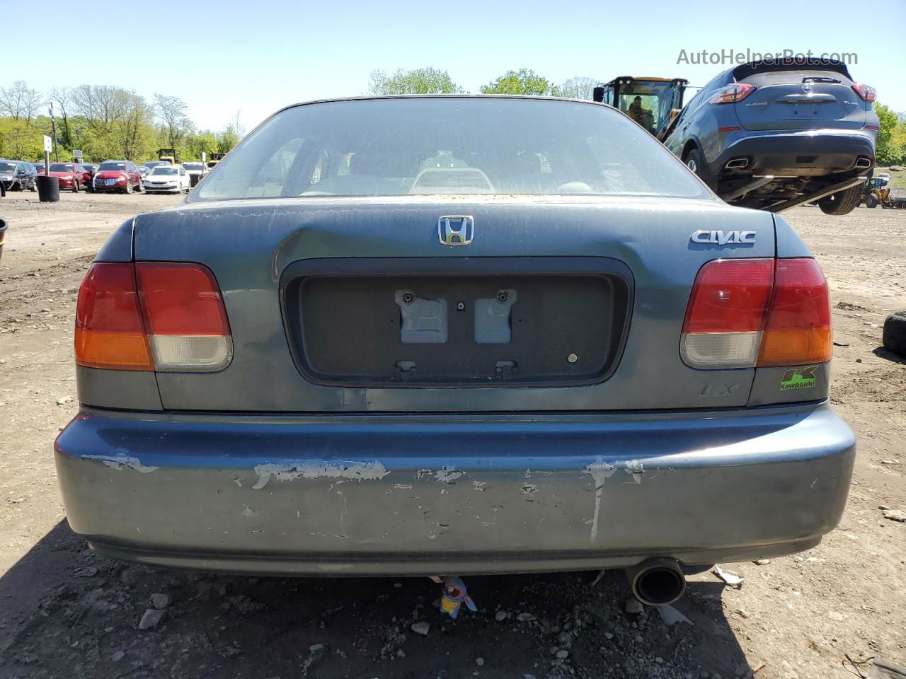 1998 Honda Civic Lx Blue vin: JHMEJ6673WS000371