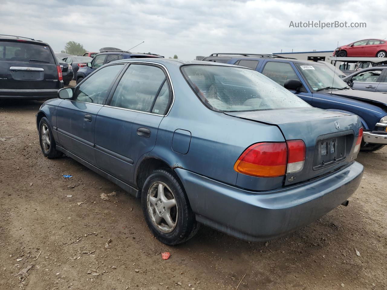 1998 Honda Civic Lx Blue vin: JHMEJ6673WS005909