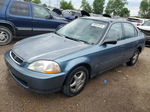 1998 Honda Civic Lx Синий vin: JHMEJ6673WS005909