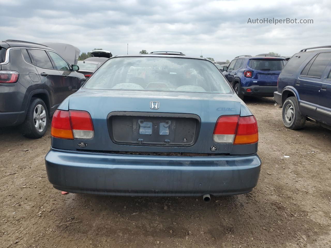 1998 Honda Civic Lx Blue vin: JHMEJ6673WS005909