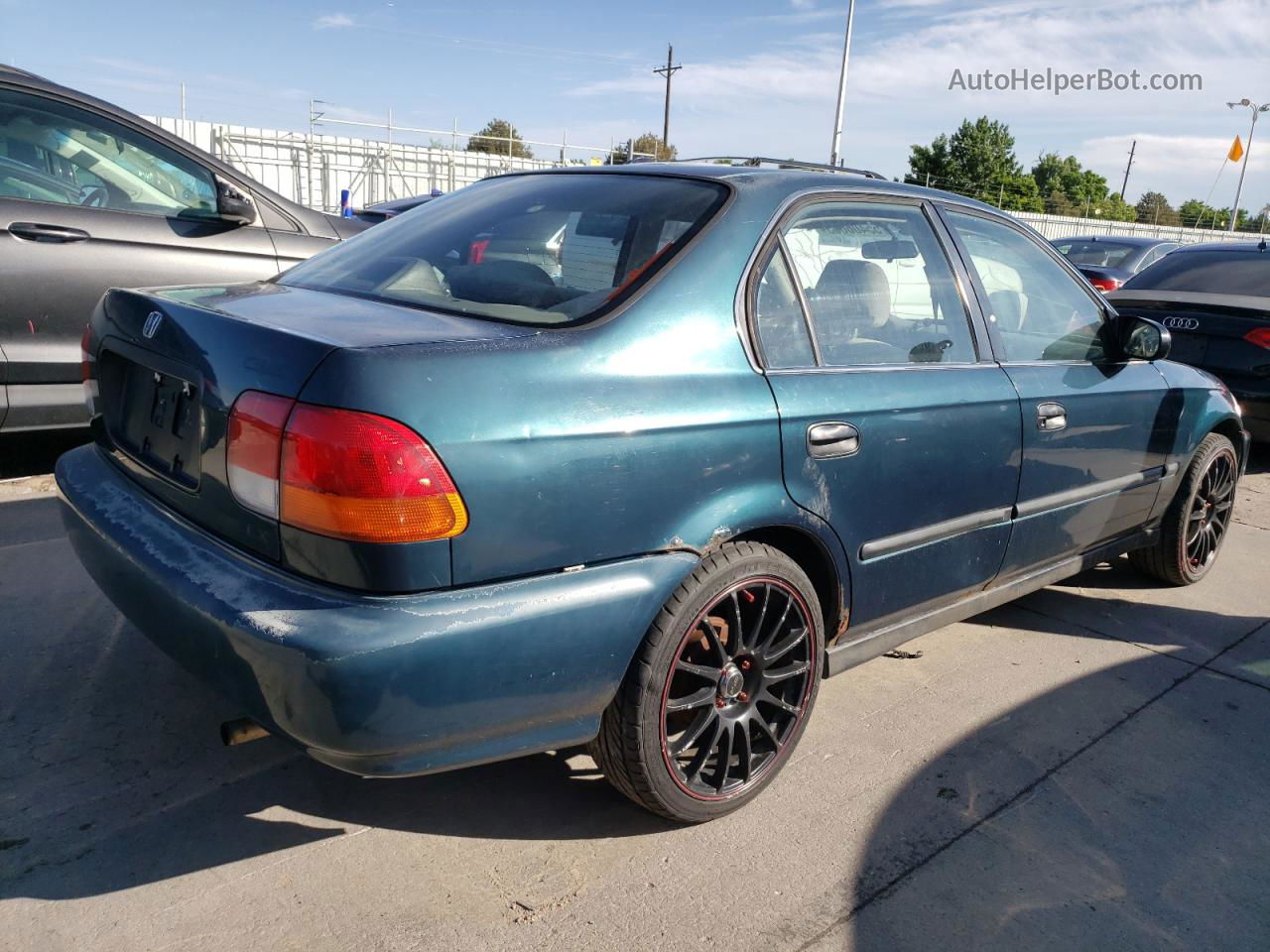 1998 Honda Civic Lx Зеленый vin: JHMEJ6677WS004942