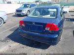 2004 Honda Civic Lx Blue vin: JHMES16534S001077