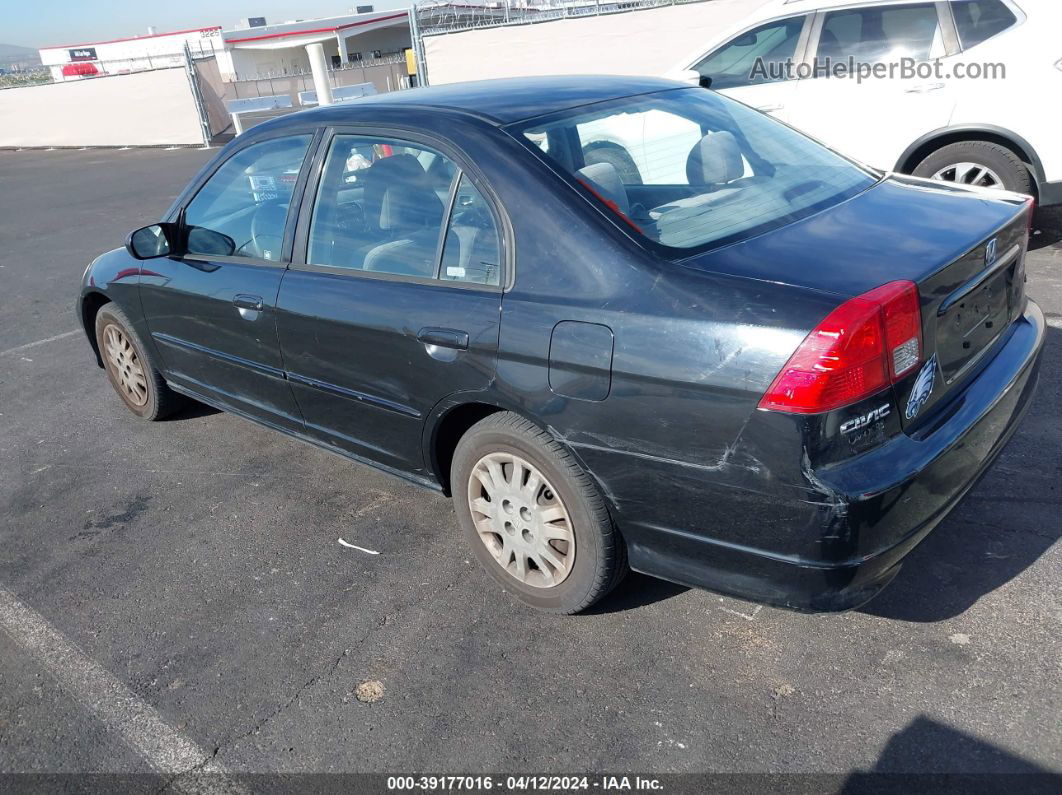 2004 Honda Civic Lx Black vin: JHMES16554S000562