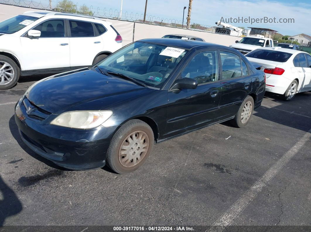 2004 Honda Civic Lx Black vin: JHMES16554S000562