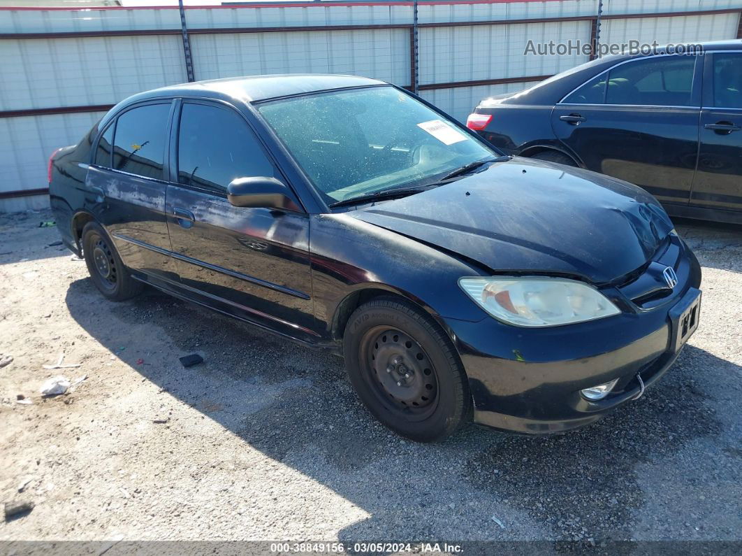 2005 Honda Civic Lx Black vin: JHMES16555S008095