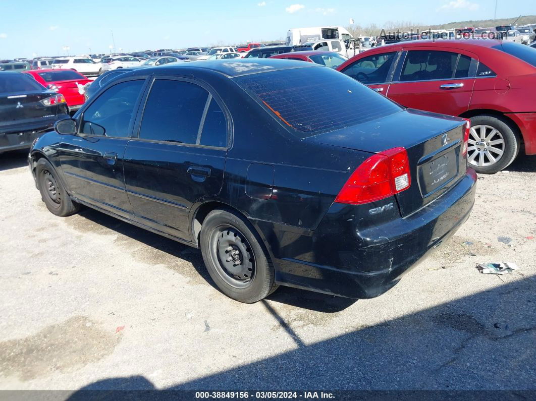 2005 Honda Civic Lx Black vin: JHMES16555S008095