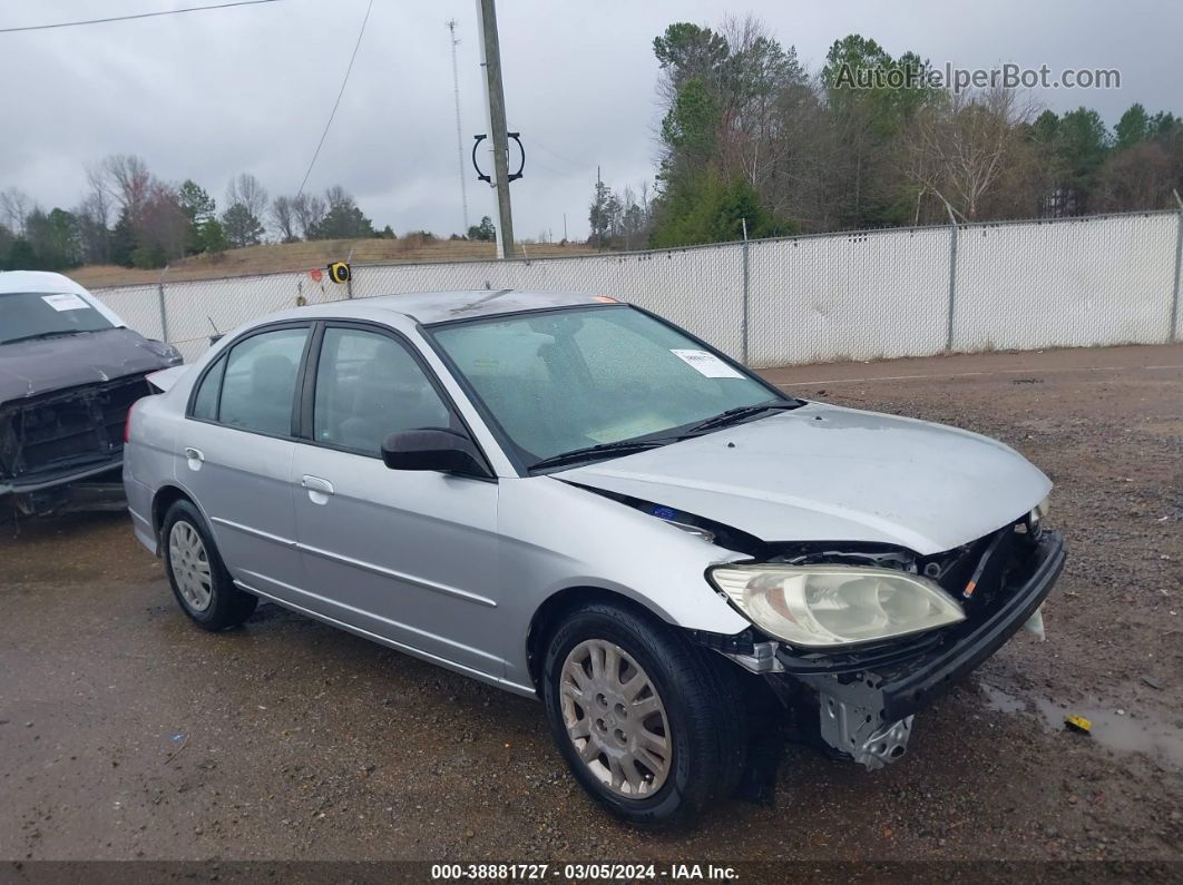 2005 Honda Civic Lx Silver vin: JHMES16585S002517