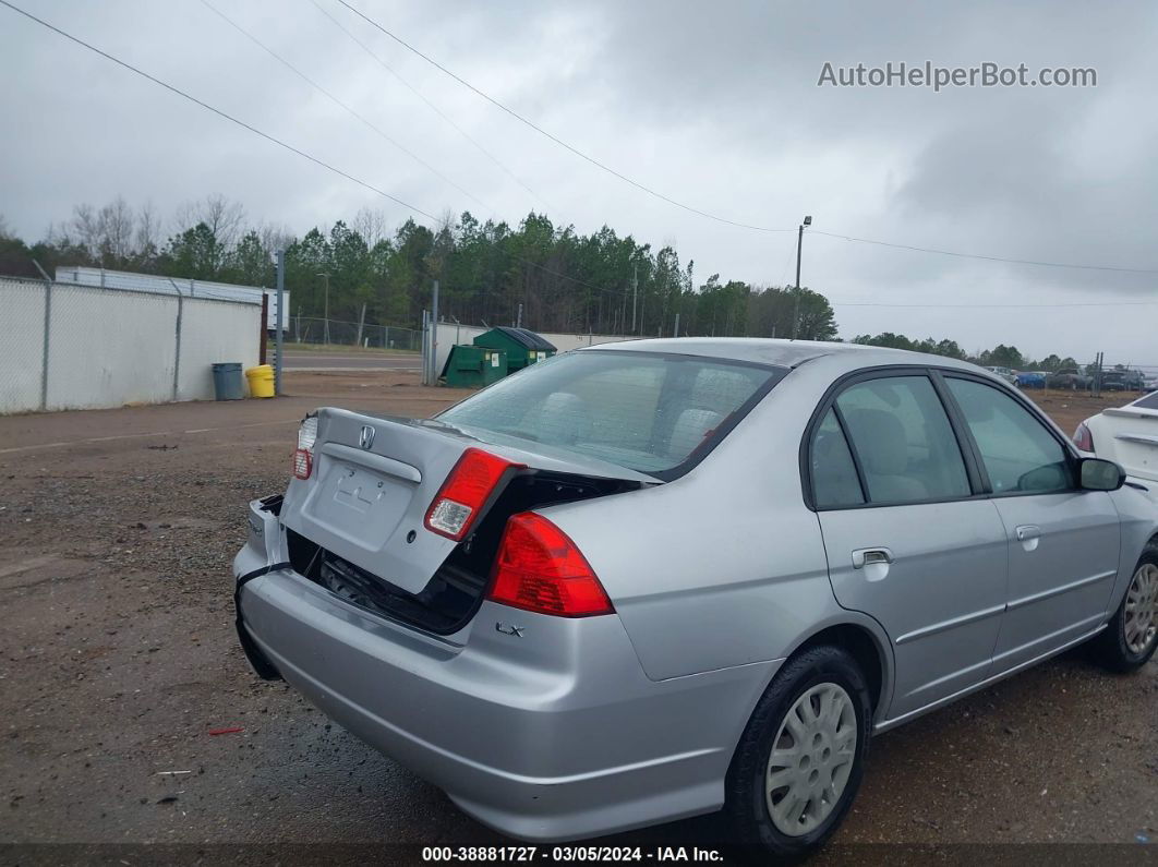 2005 Honda Civic Lx Silver vin: JHMES16585S002517