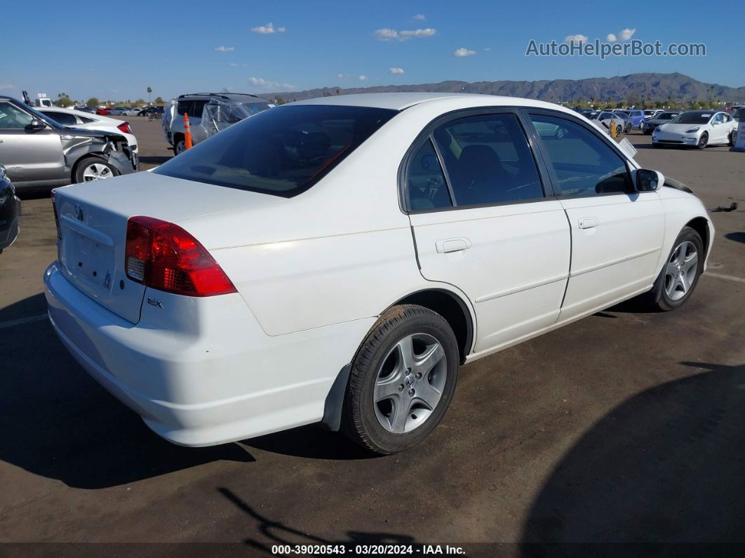 2004 Honda Civic Ex White vin: JHMES26714S000873