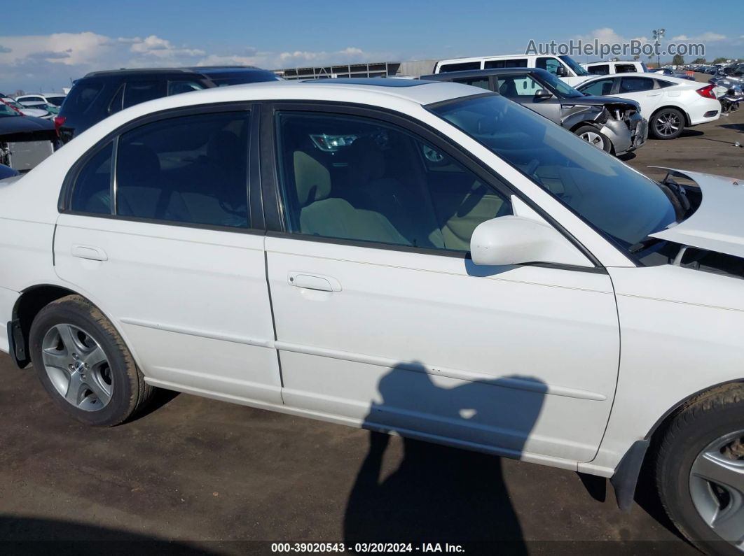 2004 Honda Civic Ex White vin: JHMES26714S000873