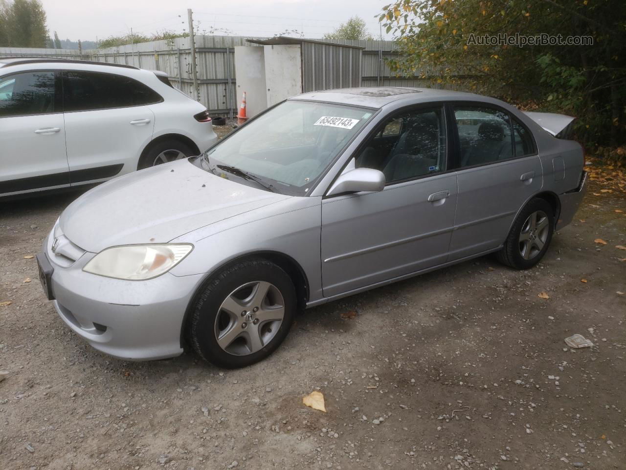 2005 Honda Civic Ex Silver vin: JHMES26715S000146