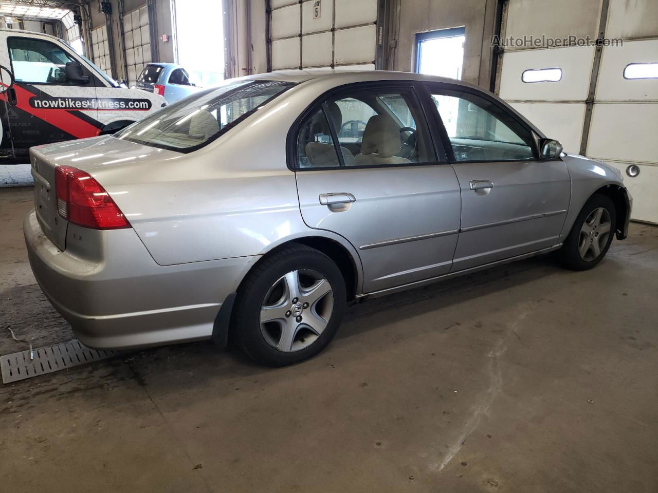 2005 Honda Civic Ex Tan vin: JHMES26725S001578