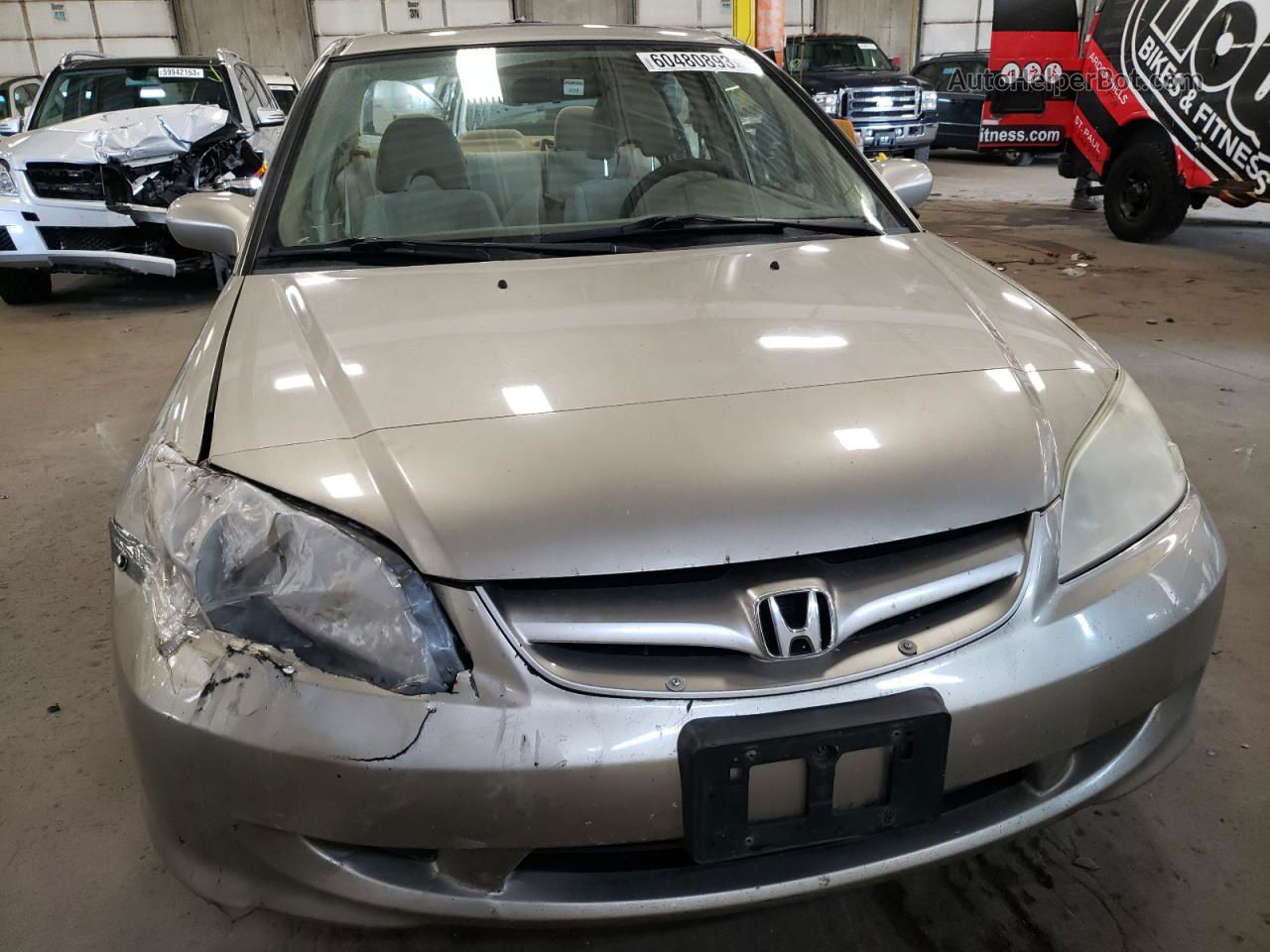 2005 Honda Civic Ex Tan vin: JHMES26725S001578