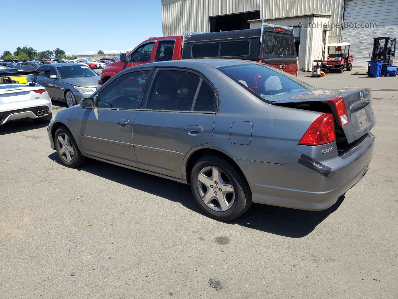 2005 Honda Civic Ex Silver vin: JHMES26765S001244