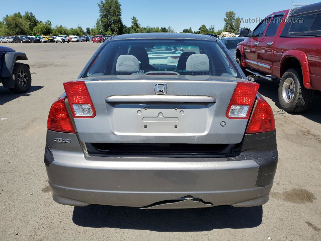 2005 Honda Civic Ex Silver vin: JHMES26765S001244