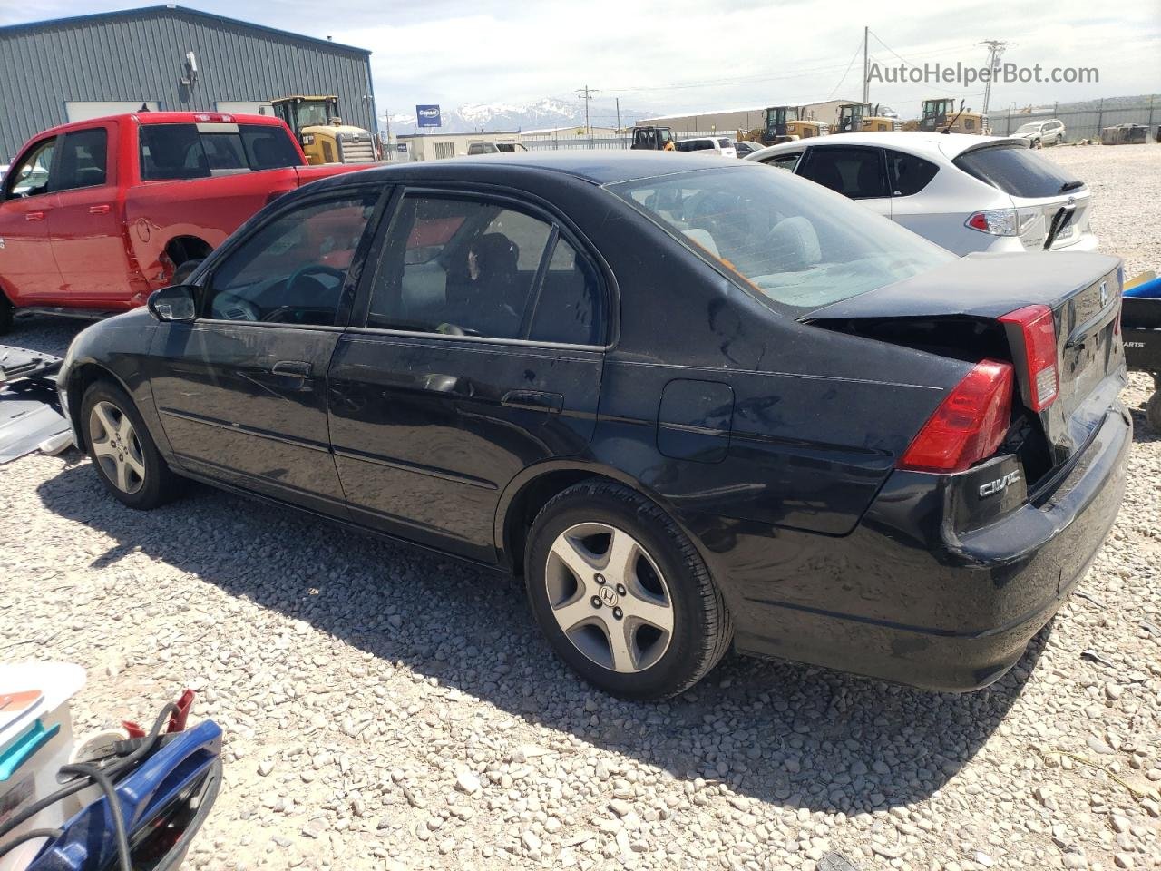 2004 Honda Civic Ex Black vin: JHMES26794S001379