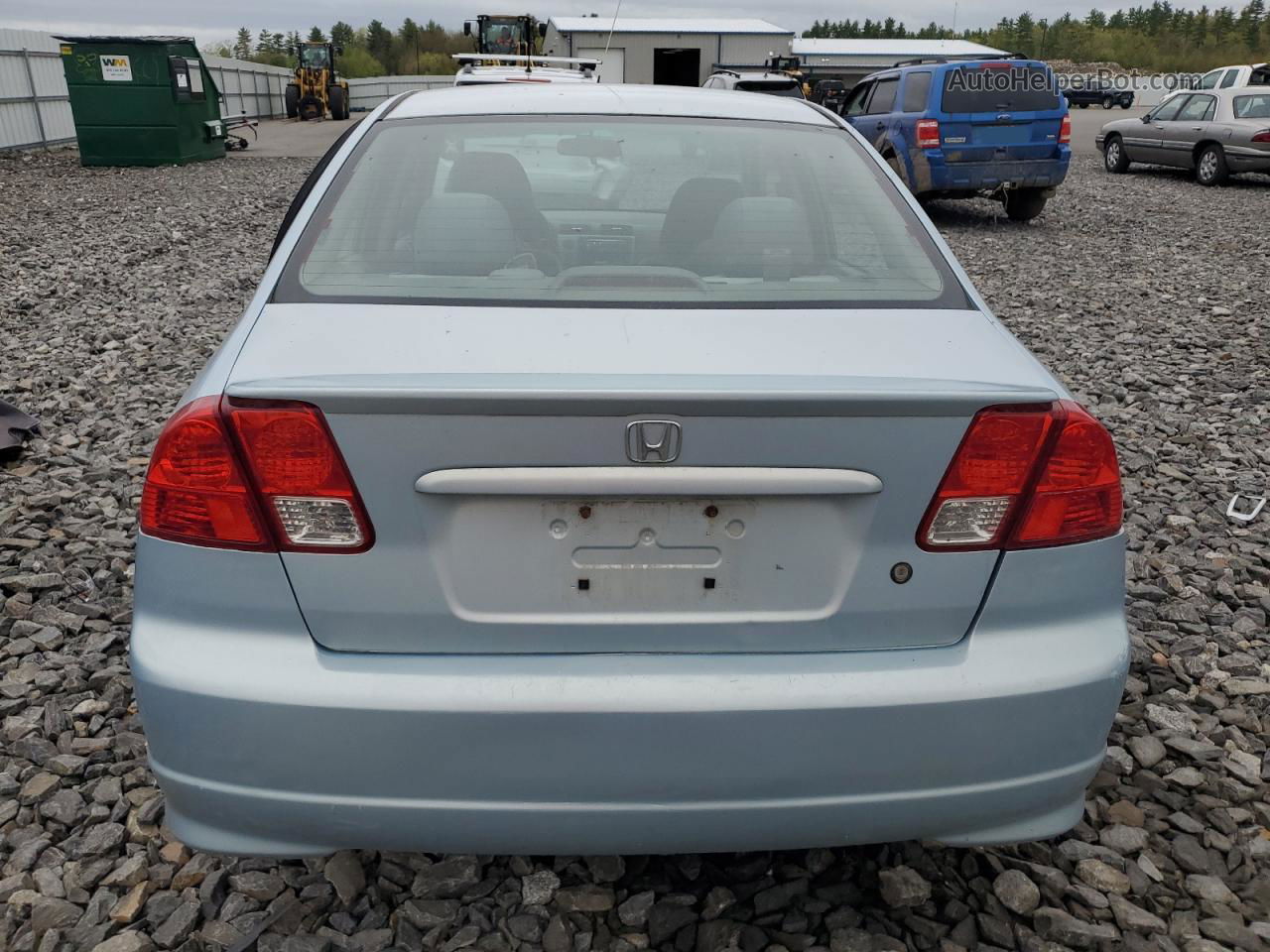 2005 Honda Civic Hybrid Silver vin: JHMES95615S009463