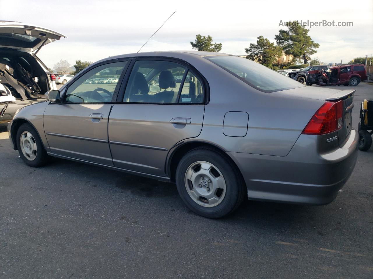 2004 Honda Civic Hybrid Gray vin: JHMES96614S005281