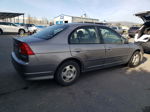 2004 Honda Civic Hybrid Gray vin: JHMES96614S005281