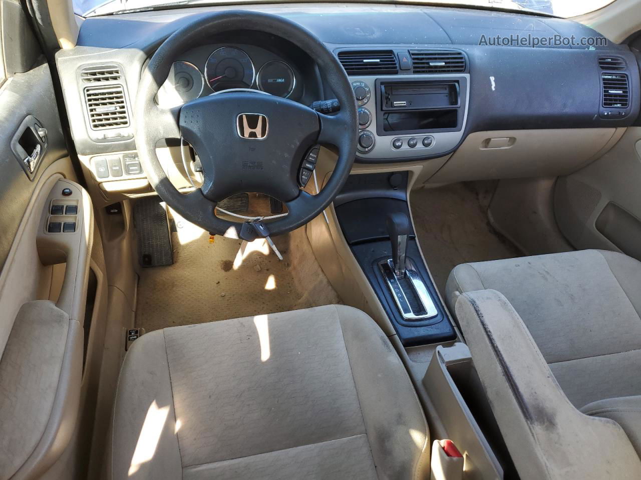 2005 Honda Civic Hybrid Tan vin: JHMES96615S020008