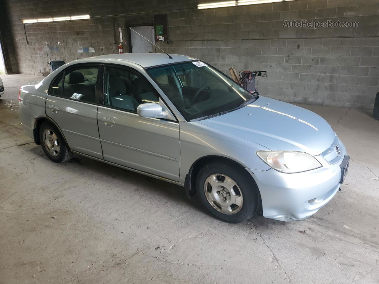 2004 Honda Civic Hybrid Silver vin: JHMES96644S001435