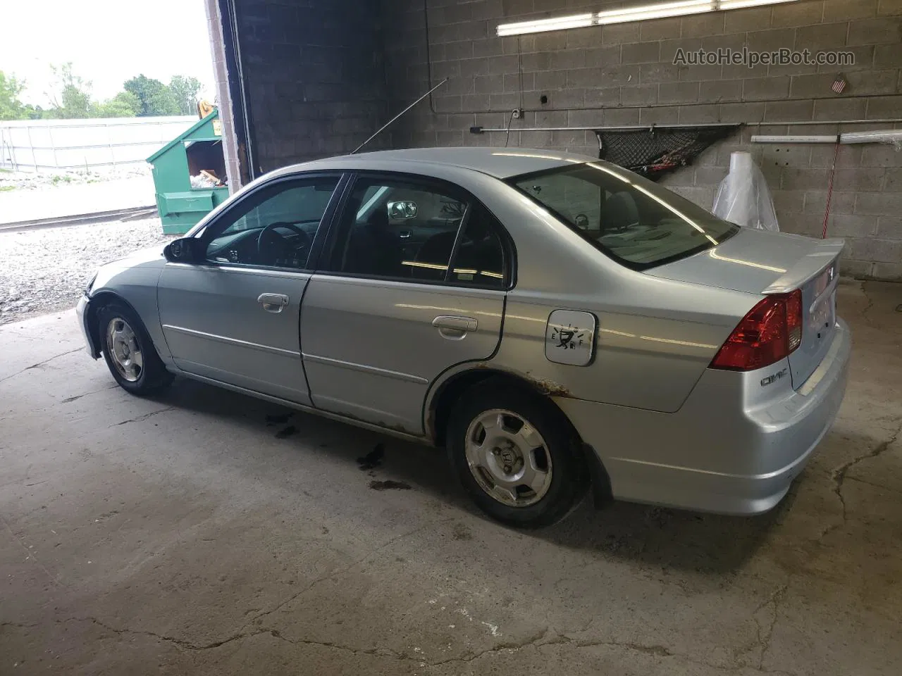 2004 Honda Civic Hybrid Silver vin: JHMES96644S001435