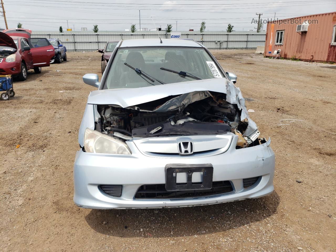 2005 Honda Civic Hybrid Silver vin: JHMES96645S008144