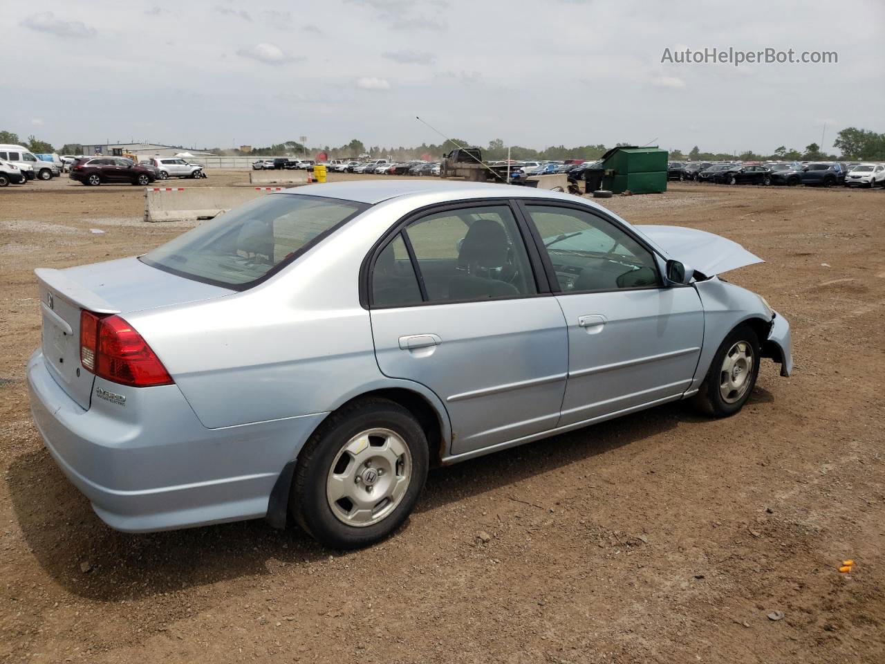 2005 Honda Civic Hybrid Silver vin: JHMES96645S008144