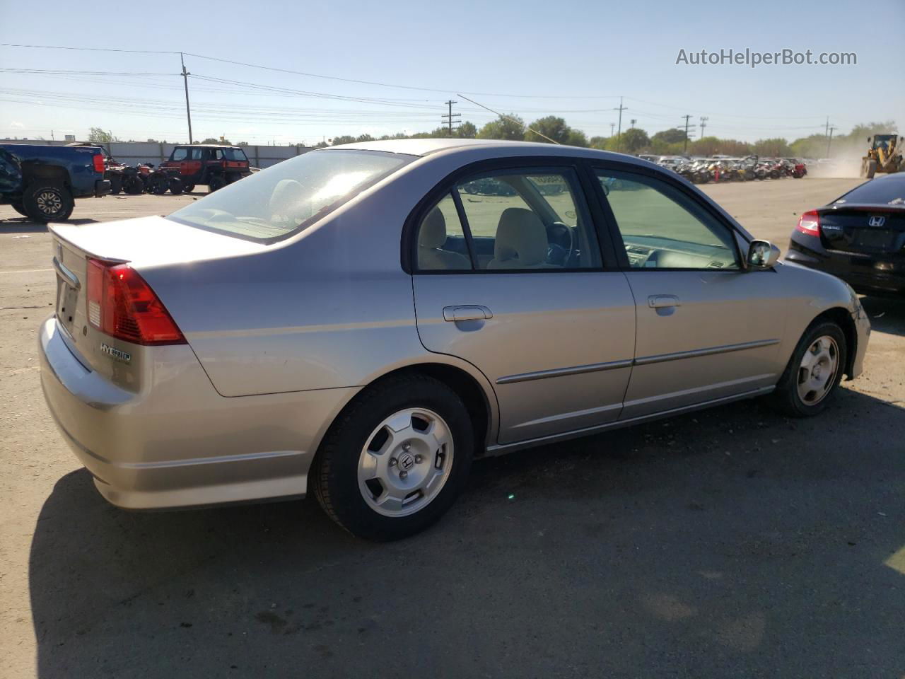 2004 Honda Civic Hybrid Silver vin: JHMES96654S001685