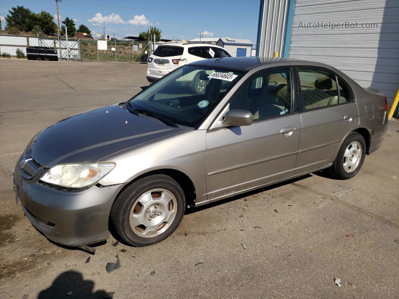 2004 Honda Civic Hybrid Silver vin: JHMES96654S001685