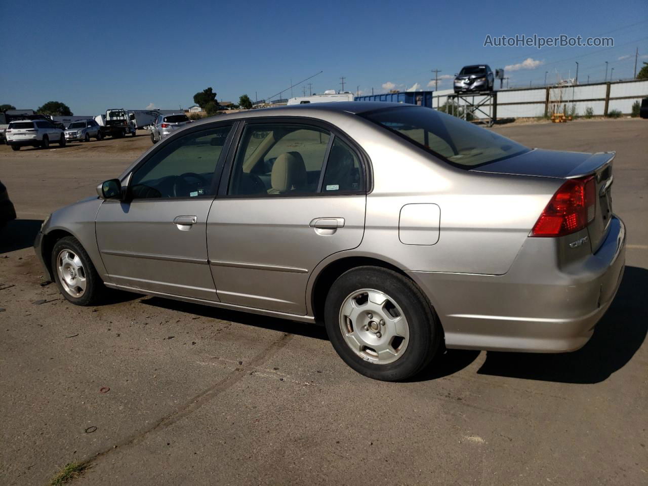 2004 Honda Civic Hybrid Silver vin: JHMES96654S001685