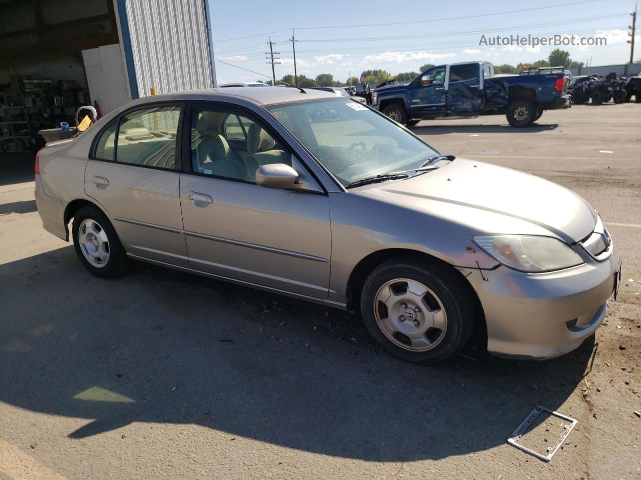 2004 Honda Civic Hybrid Silver vin: JHMES96654S001685