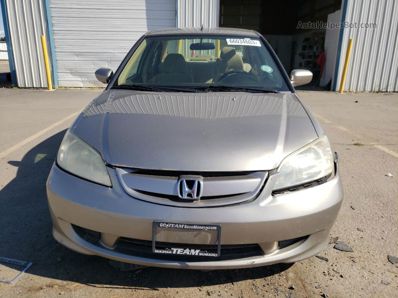 2004 Honda Civic Hybrid Silver vin: JHMES96654S001685