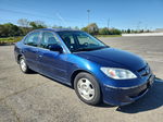 2005 Honda Civic Hybrid Синий vin: JHMES96655S001350